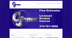 Desktop Screenshot of cj-plumbing.com